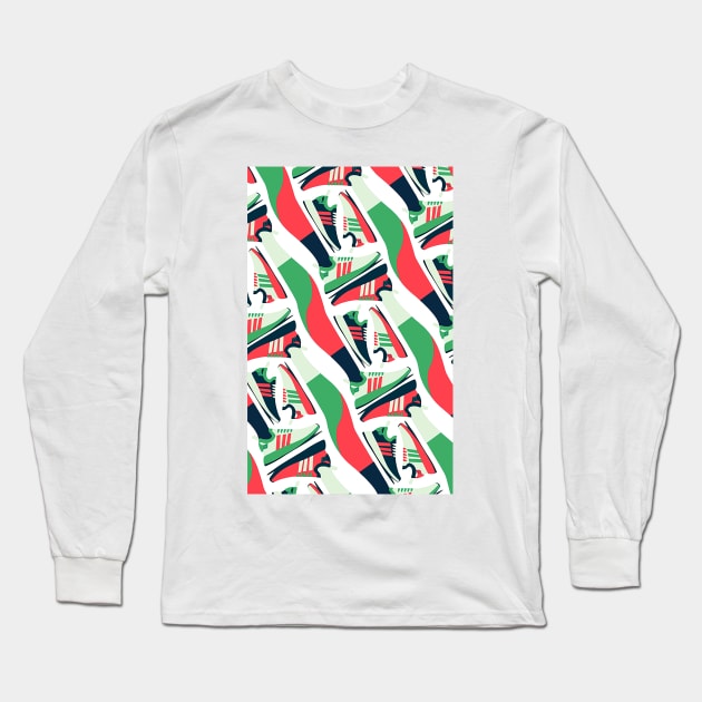 pattern 3 stripes Long Sleeve T-Shirt by ikkyferrs